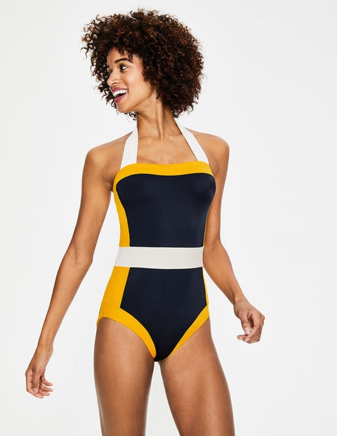 Santorini Swimsuit - Yellow Colourblock Santorini Swimsuit - Yellow Colourblock