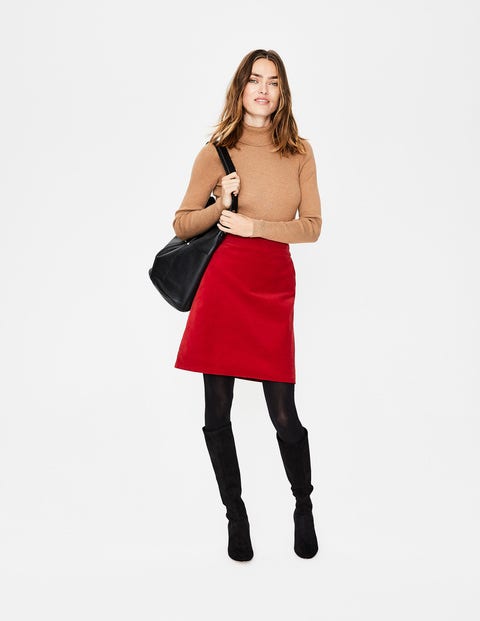 Mimi Velvet Skirt - Poinsettia Mimi Velvet Skirt - Poinsettia