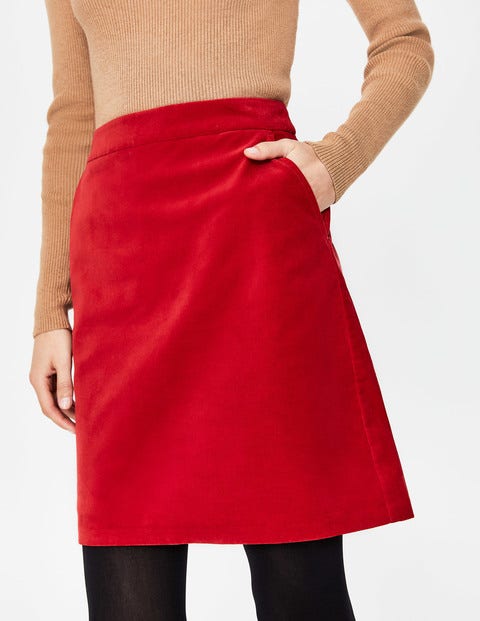 Mimi Velvet Skirt - Poinsettia Mimi Velvet Skirt - Poinsettia