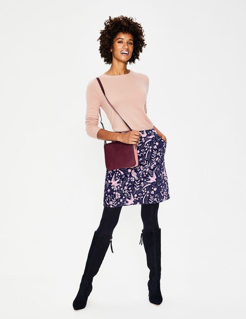 Mimi Velvet Skirt - Navy Mystic Woodland Mimi Velvet Skirt - Navy Mystic Woodland
