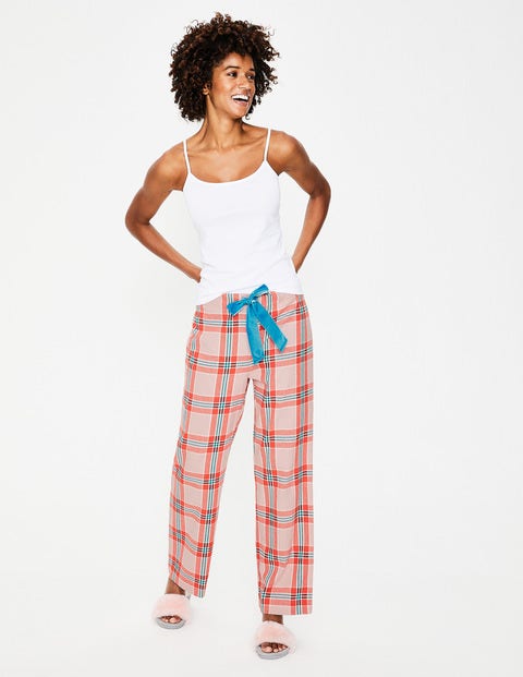 Cosy Woven Pull-Ons - Milkshake and Gladioli Check Cosy Woven Pull-Ons - Milkshake and Gladioli Check