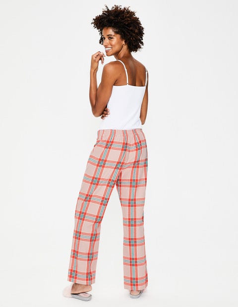 Cosy Woven Pull-Ons - Milkshake and Gladioli Check Cosy Woven Pull-Ons - Milkshake and Gladioli Check