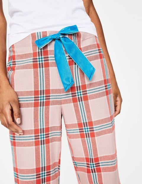 Cosy Woven Pull-Ons - Milkshake and Gladioli Check Cosy Woven Pull-Ons - Milkshake and Gladioli Check