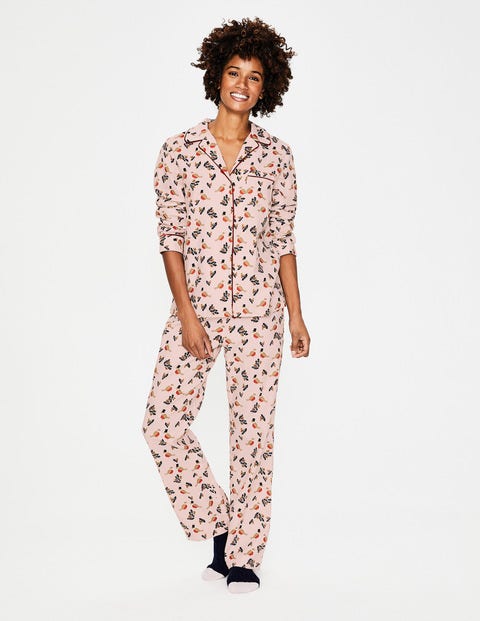 Cosy Woven Pyjamas - Milkshake Top Hat Robin Cosy Woven Pyjamas - Milkshake Top Hat Robin