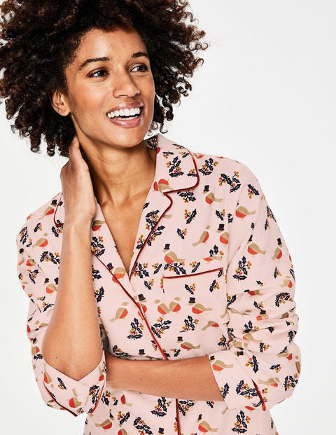 Cosy Woven Pyjamas - Milkshake Top Hat Robin Cosy Woven Pyjamas - Milkshake Top Hat Robin