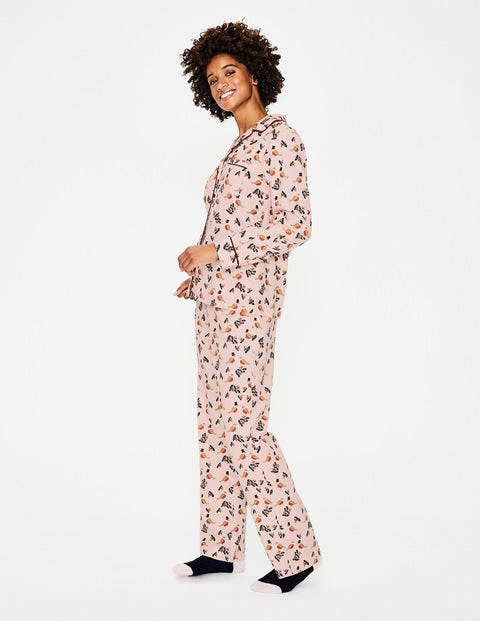 Cosy Woven Pyjamas - Milkshake Top Hat Robin Cosy Woven Pyjamas - Milkshake Top Hat Robin