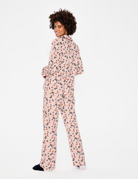Cosy Woven Pyjamas - Milkshake Top Hat Robin Cosy Woven Pyjamas - Milkshake Top Hat Robin
