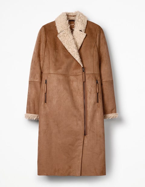 Faux Shearling Coat - Soft Truffle Faux Shearling Coat - Soft Truffle