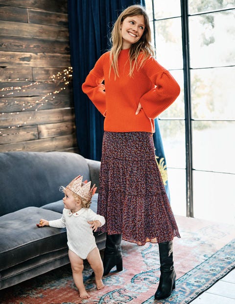 Frome Midi Skirt - Dark Burgundy Twinkle Vine Frome Midi Skirt - Dark Burgundy Twinkle Vine
