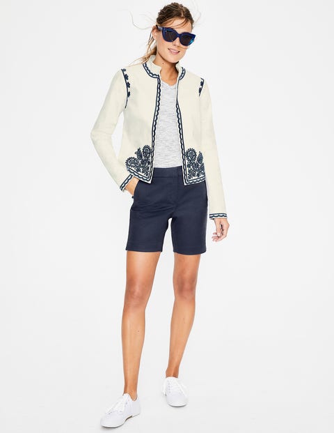 Lisbon Embroidered Jacket - Ivory Lisbon Embroidered Jacket - Ivory