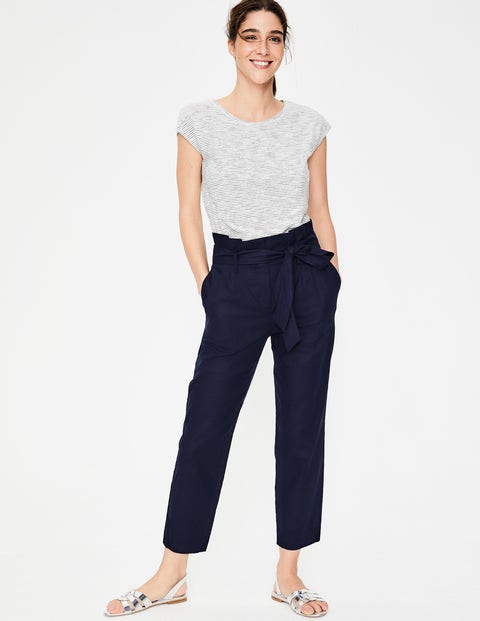 St Ives Paperbag Pants - Navy St Ives Paperbag Pants - Navy