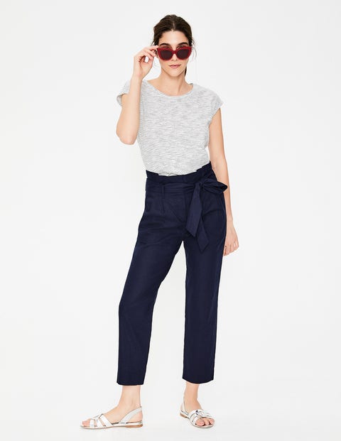 St Ives Paperbag Pants - Navy St Ives Paperbag Pants - Navy