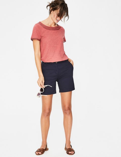 Helena Chino Shorts - Navy Helena Chino Shorts - Navy