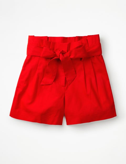 St. Ives Paperbag-Shorts - Knalliges Rot St. Ives Paperbag-Shorts - Knalliges Rot