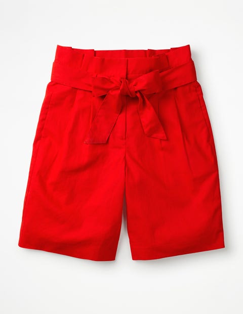 St. Ives Paperbag-Shorts - Knalliges Rot St. Ives Paperbag-Shorts - Knalliges Rot