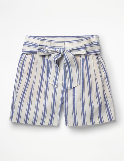 St Ives Paperbag Shorts - Cobalt Stripe St Ives Paperbag Shorts - Cobalt Stripe