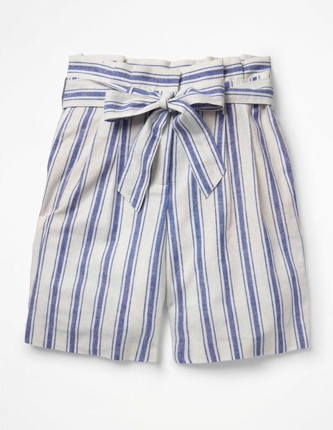 St Ives Paperbag Shorts - Cobalt Stripe St Ives Paperbag Shorts - Cobalt Stripe
