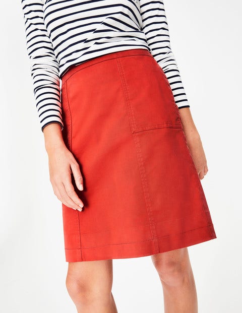 Helena Chino Skirt - Red Pop Helena Chino Skirt - Red Pop