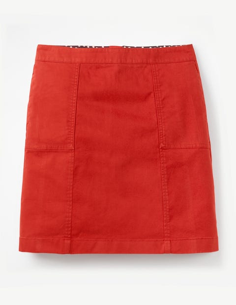 Helena Chino Skirt - Red Pop Helena Chino Skirt - Red Pop
