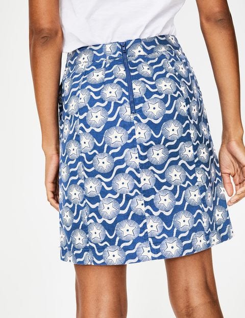 Helena Chino Skirt - Cobalt, Starry Wave Helena Chino Skirt - Cobalt, Starry Wave