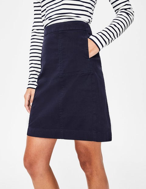 Helena Chino Skirt - Navy Helena Chino Skirt - Navy