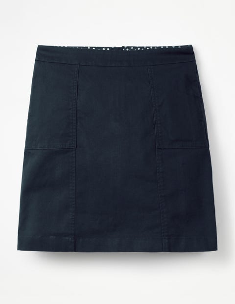 Helena Chino Skirt - Navy Helena Chino Skirt - Navy
