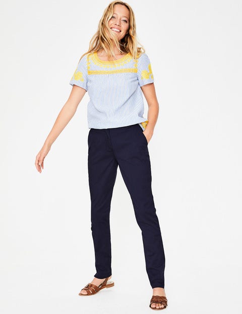 Helena Chino Trousers - Navy Helena Chino Trousers - Navy