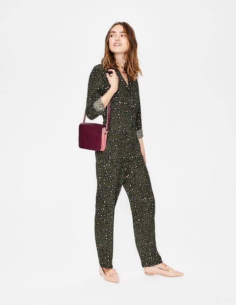 Tillie Jumpsuit - Khaki, Animal Medium Tillie Jumpsuit - Khaki, Animal Medium