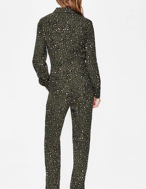 Tillie Jumpsuit - Khaki, Animal Medium Tillie Jumpsuit - Khaki, Animal Medium