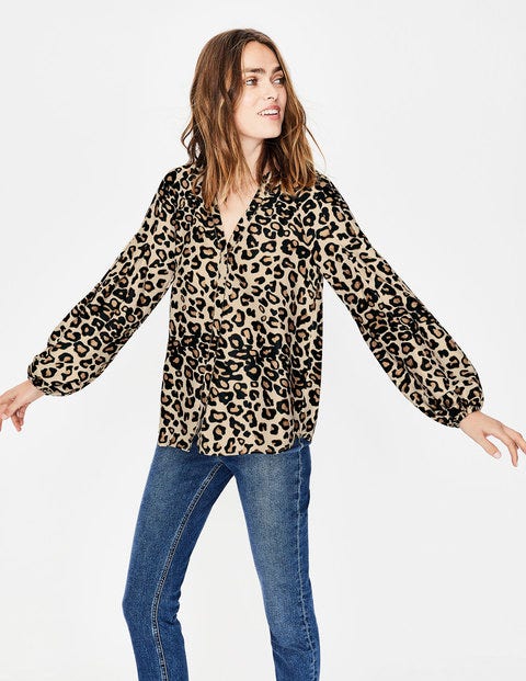 Harriet Blouse - Oatmeal, Wild Cat Harriet Blouse - Oatmeal, Wild Cat