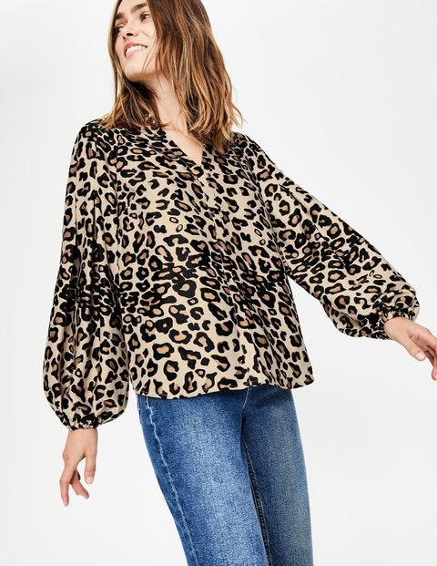 Harriet Blouse - Oatmeal, Wild Cat Harriet Blouse - Oatmeal, Wild Cat