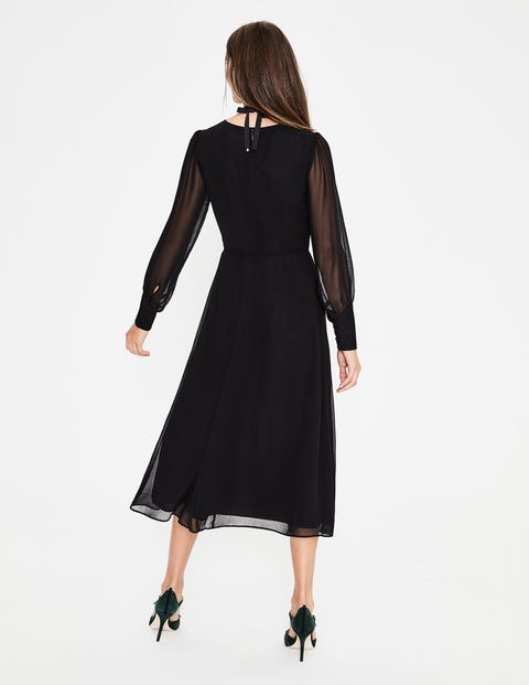 boden black midi dress