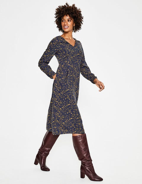 Easy Midi Dress - Navy, Mystic Woodland Easy Midi Dress - Navy, Mystic Woodland