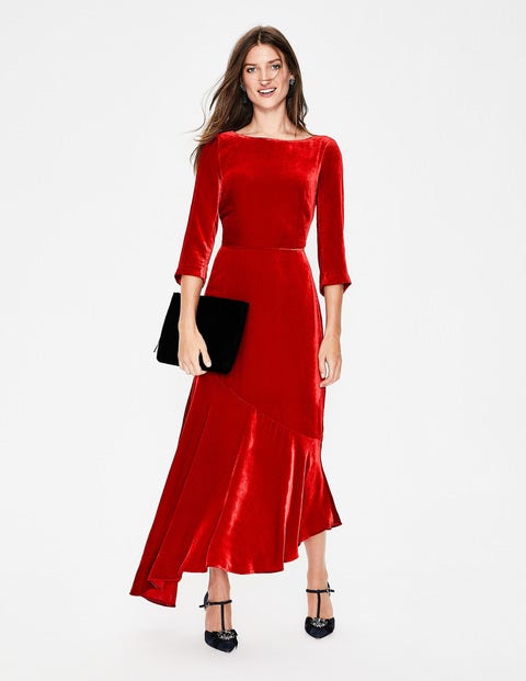 Rebecca Velvet Maxi Dress - Poinsettia Rebecca Velvet Maxi Dress - Poinsettia