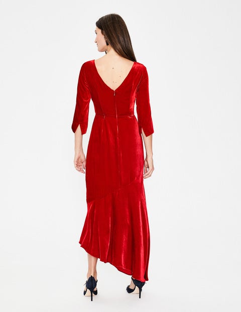 Rebecca Velvet Maxi Dress - Poinsettia Rebecca Velvet Maxi Dress - Poinsettia