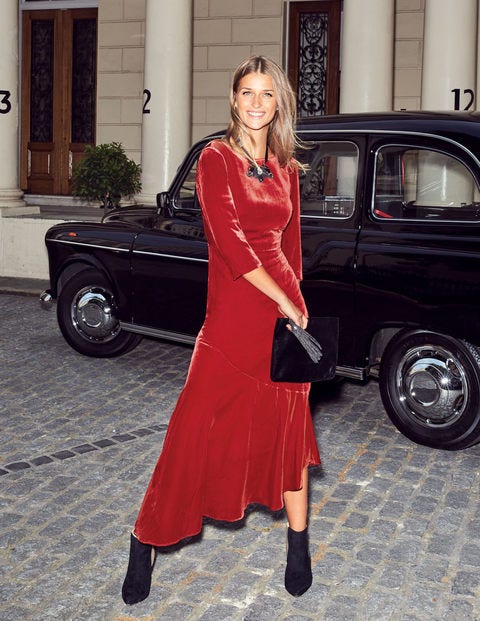 Rebecca Velvet Maxi Dress - Poinsettia Rebecca Velvet Maxi Dress - Poinsettia