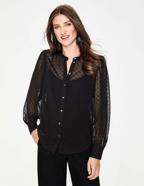 Lyra Blouson Sleeve Shirt - Black Lyra Blouson Sleeve Shirt - Black