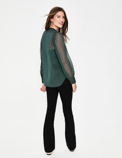 Lyra Blouson Sleeve Shirt - Chatsworth Green Lyra Blouson Sleeve Shirt - Chatsworth Green