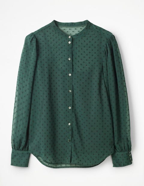 Lyra Blouson Sleeve Shirt - Chatsworth Green Lyra Blouson Sleeve Shirt - Chatsworth Green