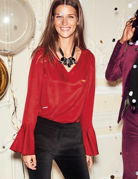 Lucie Top - Poinsettia Lucie Top - Poinsettia