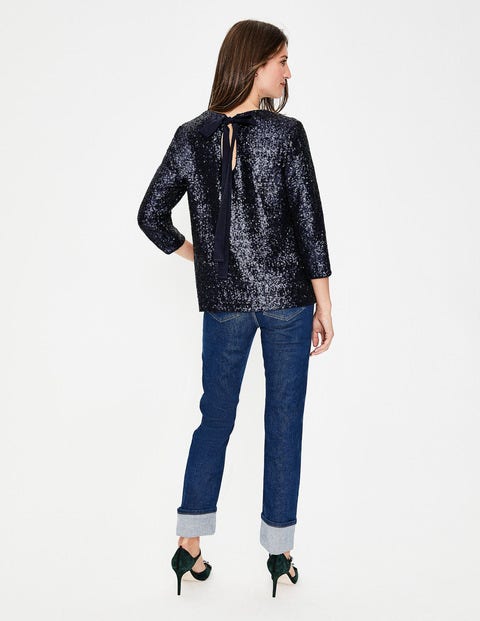 Emmy Sequin Top - Navy Emmy Sequin Top - Navy