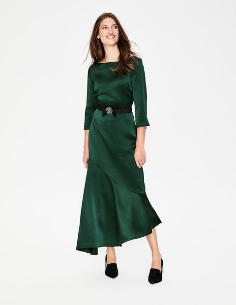 Rebecca Satin Maxi Dress - Chatsworth Green Rebecca Satin Maxi Dress - Chatsworth Green