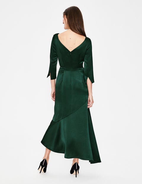 Rebecca Satin Maxi Dress - Chatsworth Green Rebecca Satin Maxi Dress - Chatsworth Green