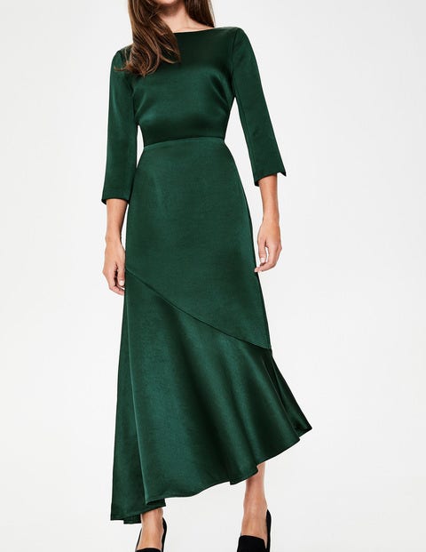 Rebecca Satin Maxi Dress - Chatsworth Green Rebecca Satin Maxi Dress - Chatsworth Green