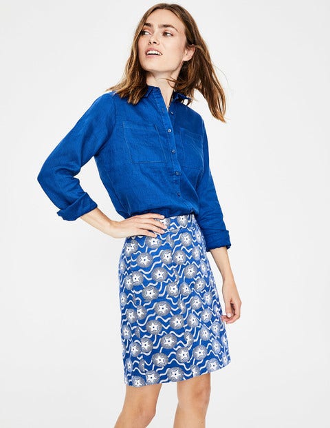 Linen Shirt - Cobalt Linen Shirt - Cobalt