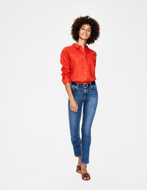 Linen Shirt - Red Pop Linen Shirt - Red Pop