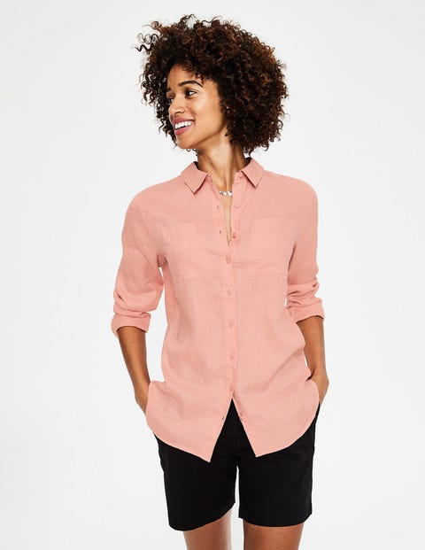 Linen Shirt - Chalky Pink Linen Shirt - Chalky Pink
