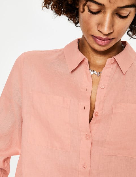 Linen Shirt - Chalky Pink Linen Shirt - Chalky Pink