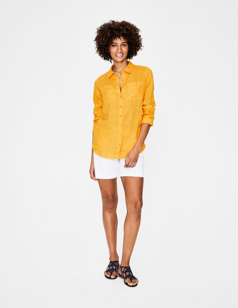 Linen Shirt - Happy Linen Shirt - Happy