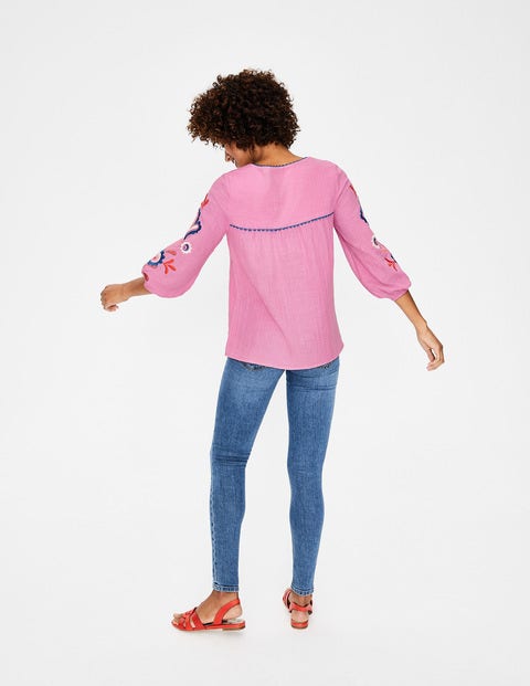 Abigail Embroidered Top - Candy Stick Embroidery Abigail Embroidered Top - Candy Stick Embroidery
